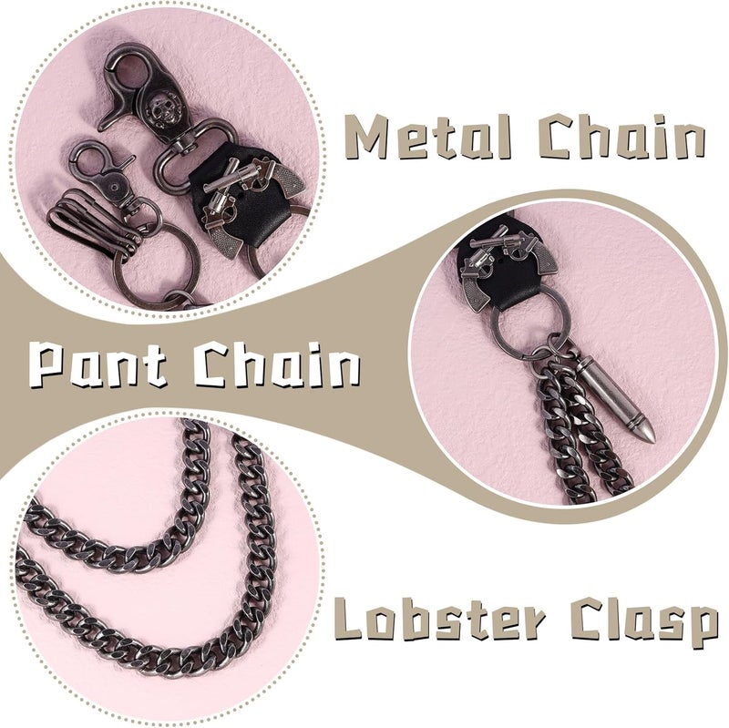 Milakoo Jeans Chains for Men Hip-hop Emo Biker Cool Chains Belt Unisex Punk Chains for Pants - Image 5